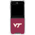 Virginia Tech University Maroon Galaxy Z Flip6 Clear Case